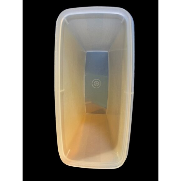 Tupperware Rectangular Cereal Storage Container With NO Lid 4"x4"x7.5" 469-9 - Picture 2 of 10
